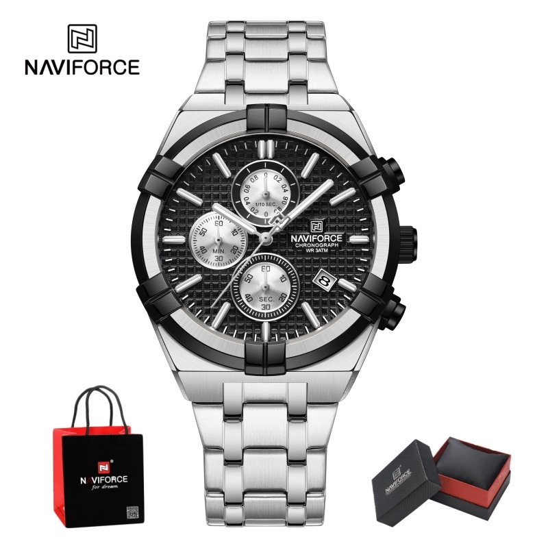 NAVIFORCE Men Quartz Chronogra - Jewelry For Watches ulasan dan harga